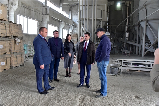 Ибресинский район с рабочим визитом посетил министр экономического развития и имущественных отношений Чувашской Республики Дмитрий Краснов