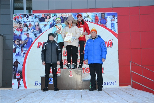 Представители Калининского района серебряные призеры Чемпионата и первенства Чувашской Республики по лыжным гонкам в спринте