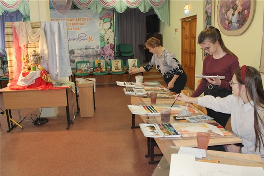 Третий день Акварельного марафона прошел в Чебоксарской детской художественной школе №6 им. Акцыновых