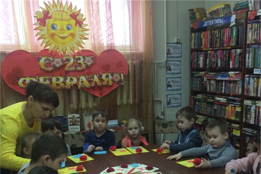 Цикл мероприятий на 23 февраля в библиотеке Восточного поселка