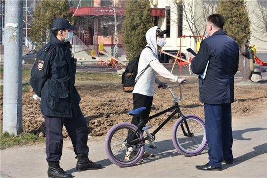 В городе Чебоксары проведен рейд по проверке соблюдения режима самоизоляции