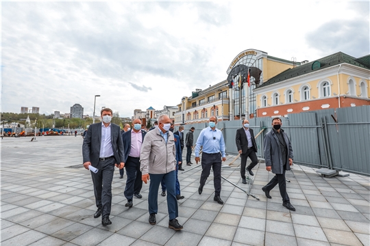 Масштабная реконструкция Красной площади Чебоксар идет по графику