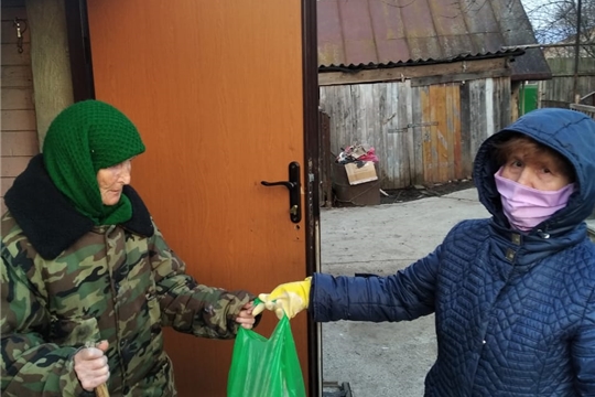 Выезды волонтеров к пожилым гражданам Чагасьского, Ямашевского и Среднекибечского  сельских поселений