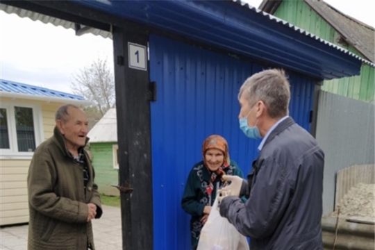 Доставка участнику ВОВ и труженикам тыла продовольственных наборов