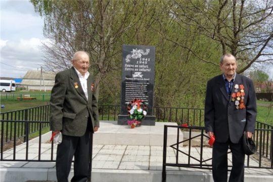Открытие памятника в выселок Лесной