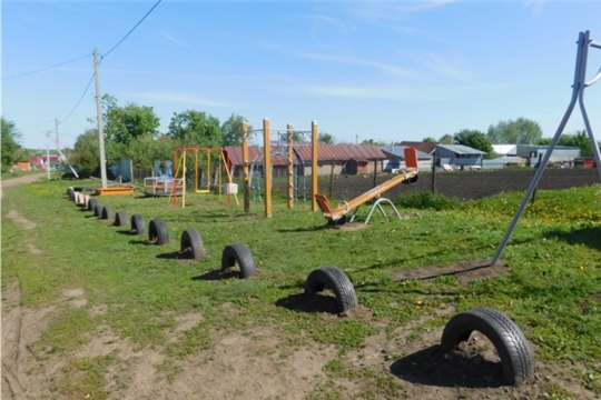 В Асхвинском  сельском поселении установлены еще три детские площадки