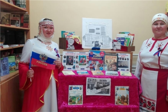 Акция "Флаги России" в селе Шибылги