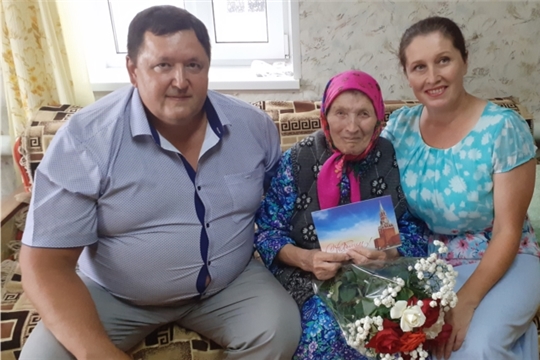 Жительницу села Шихазаны Скворцову Р.П.  поздравили с 90-летием