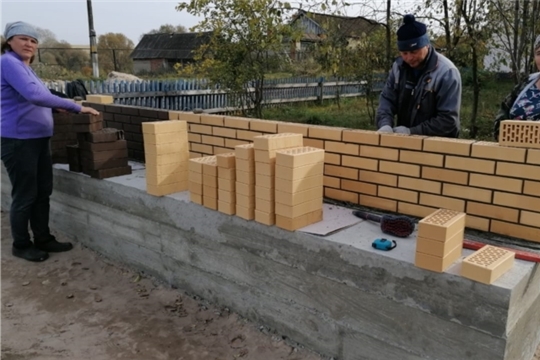 Строительство нового обелиска в д. Напольные Котяки
