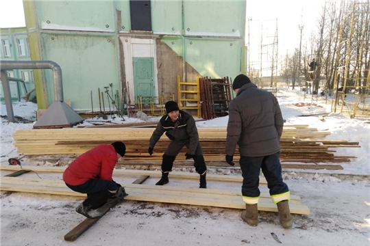 Капитальный ремонт Ухманского детсада продолжает ООО "Альбатрос"