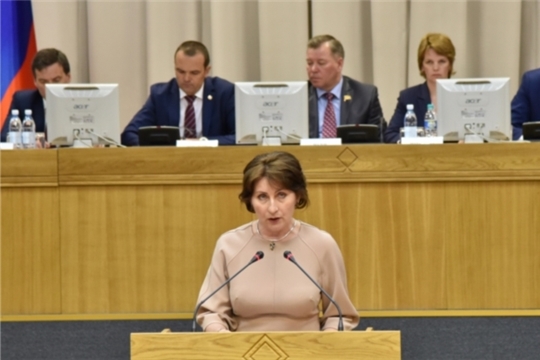 Председатель Контрольно-счетной палаты Чувашской Республики Светлана Аристова выступила на расширенном заседании коллегий трех министерств