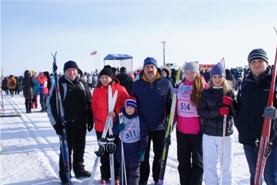 Сотрудники Контрольно-счетной палаты Чувашской Республики приняли участие в ежегодной Всероссийской массовой лыжной гонке «Лыжня России-2018»