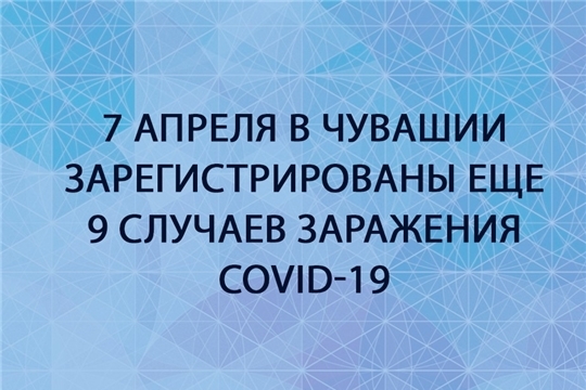 В Чувашии зарегистрированы еще 9 случаев заражения covid-19