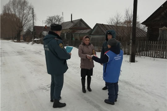 Профилактический рейд в Козловском районе с целью предупреждения пожаров