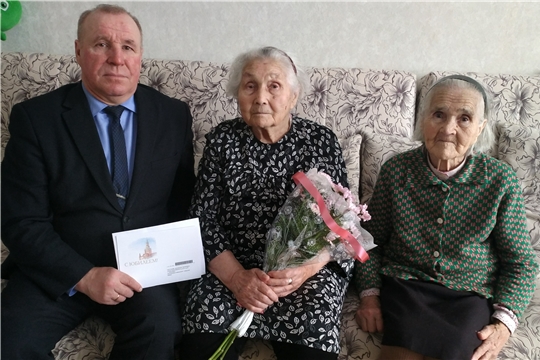 95-летний юбилей отметила ветеран войны  Платонова Феодосия Яковлевна