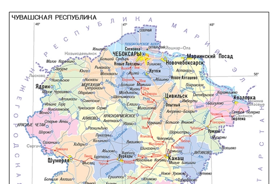 В ЕГРН содержится информация о 1713 границах населенных пунктов Чувашии