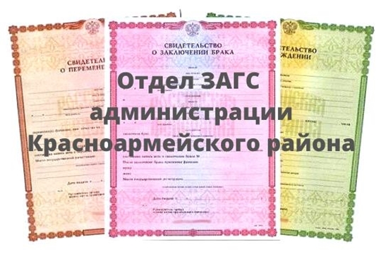 Итоги регистрации актов гражданского состояния по Красноармейскому району за 1 квартал 2020 года