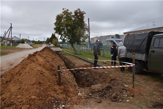 Глава администрации района А. Н. Кузнецов ознакомился с ходом строительных работ