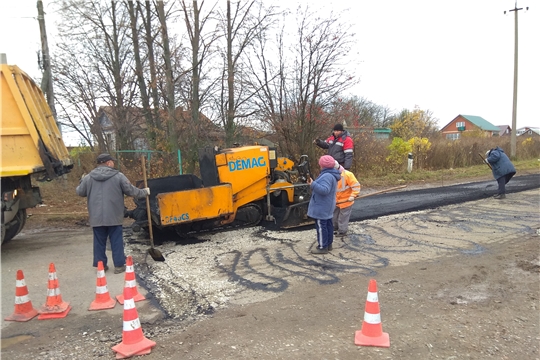 Ремонтные работы автомобильной дороги в с. Красноармейское