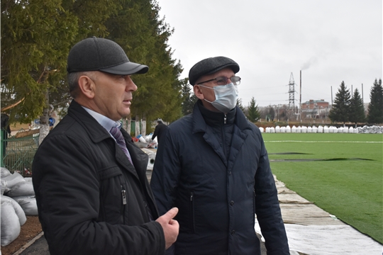 Рабочий визит министра физической культуры и спорта ЧР В.В. Петрова в Красноармейский район