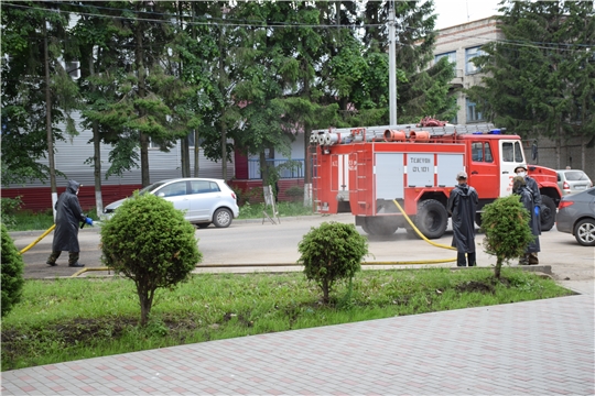 В Красночетайском районе проводят дезинфекцию улиц