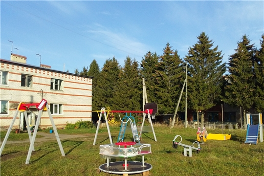 В рамках инициативного бюджетирования в деревне Санкино установлена детская площадка