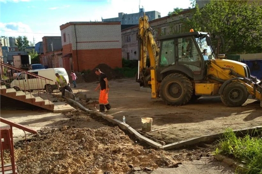 В Ленинском районе продолжаются работы в рамках программы капитального ремонта дворовых территорий