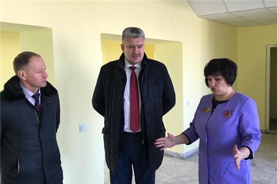 В детской и женской консультации Урмарской больницы идет ремонт
