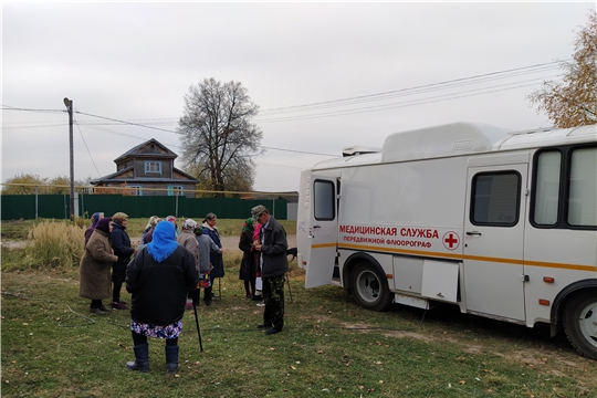 Национальный проект "Здравоохранение"в действии: в Красночетайском районе работает передвижной медицинский комплекс - флюорограф