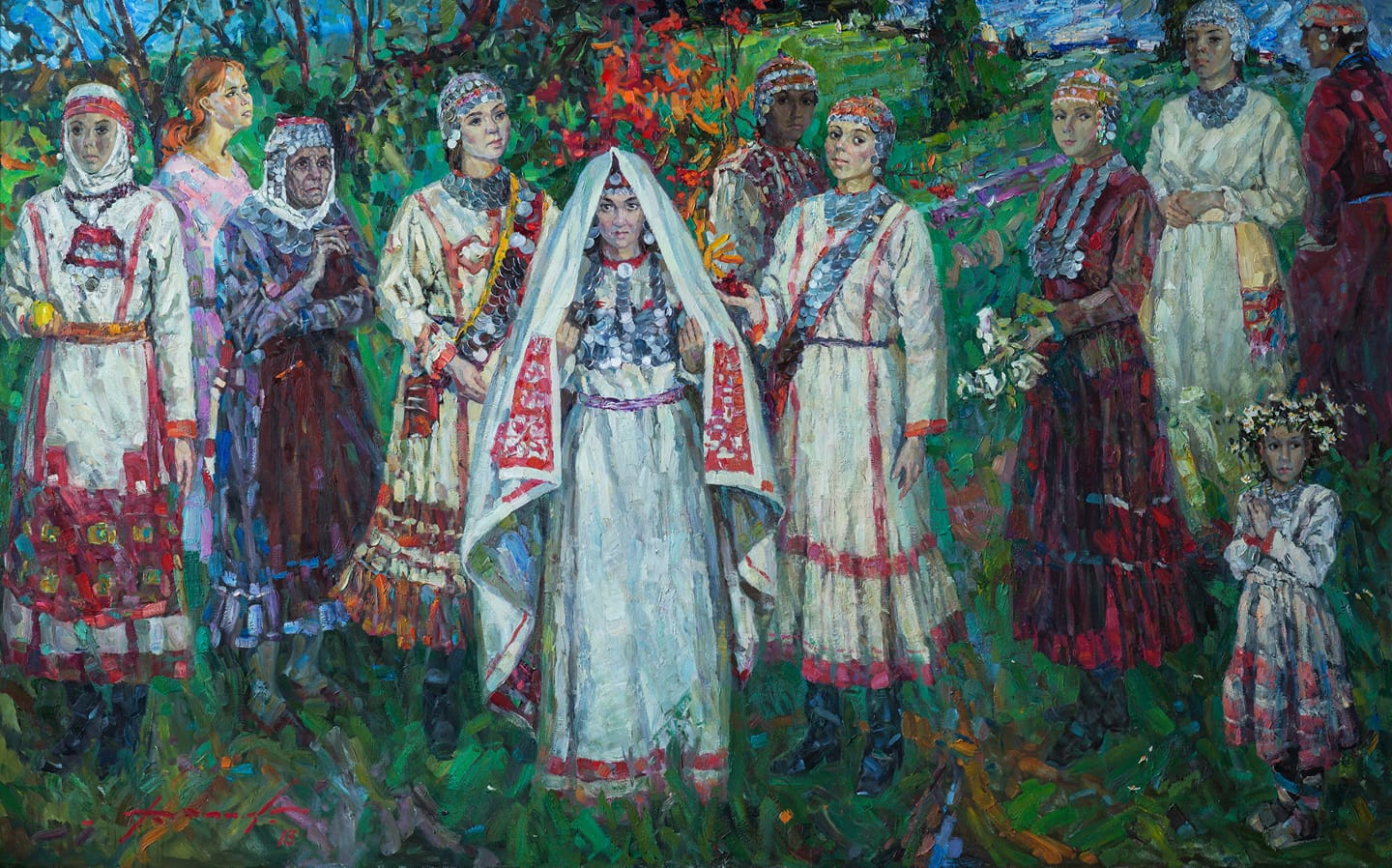 Картина свадьба Чувашская Меркурьев
