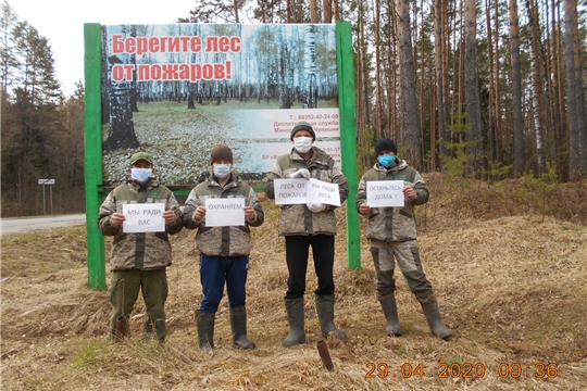 Вурнарское лесничество присоединилось к акции "Мы защищаем лес от пожаров, вы ради леса оставайтесь дома"