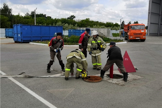 В филиале АО «Управление отходами» в г. Новочебоксарске проведены плановые противопожарные тренировки