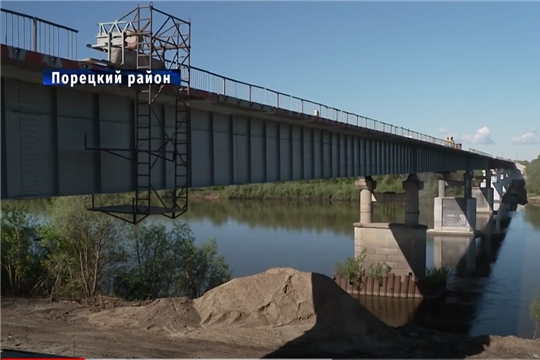 В Порецком районе завершается ремонт моста через Суру (НТРК Чувашия)