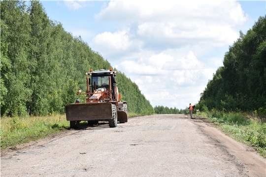 В Красночетайском районе сезон дорожных ремонтов в самом разгаре
