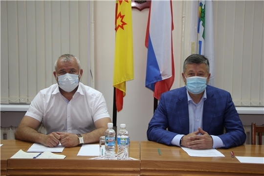 Министр транспорта и дорожного хозяйства Владимир Осипов с рабочим визитом посетил Чебоксарский район