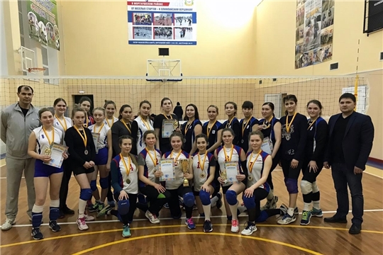 В Моргаушском районе состоялся чемпионат района по волейболу среди женских команд