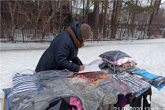 В Московском районе г. Чебоксары проведены мероприятия по ликвидации несанкционированной торговли