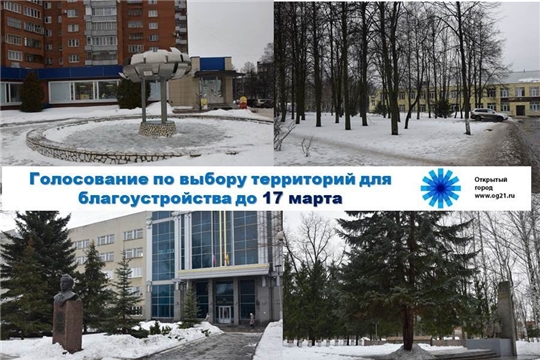 «Открытый город»: до 17 марта продолжается голосование по выбору территорий для благоустройства