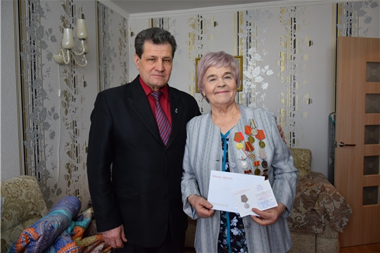 В Московском районе г. Чебоксары вручены юбилейные медали «75 лет Победы в Великой Отечественной войне 1941-1945 гг.»