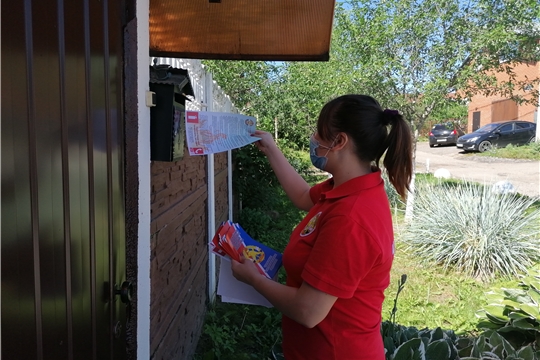 В жилом секторе г. Чебоксары разъяснили о необходимости соблюдения правил пожарной безопасности