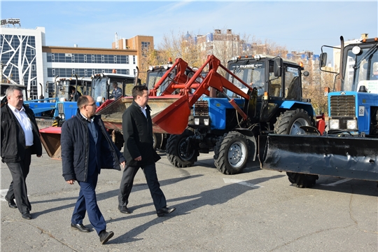В Московском районе г. Чебоксары проверили готовность коммунальной техники к зимнему периоду