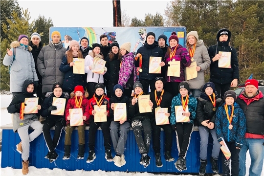Юные спортсмены из Новочебоксарска - победители и призеры Чемпионата и Первенства Чувашии по спортивному туризму на лыжных дистанциях «Снежинка-2020»