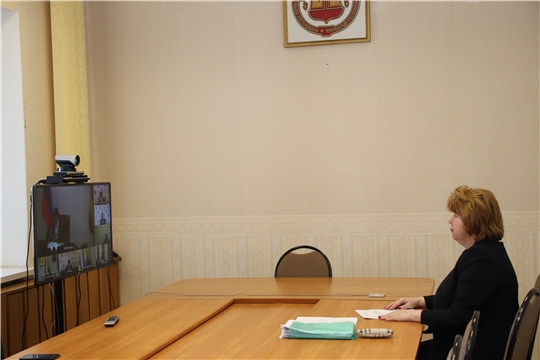 Глава администрации Новочебоксарска Ольга Чепрасова приняла участие в работе совещания Минтранса Чувашии в режиме видео-конференц-связи