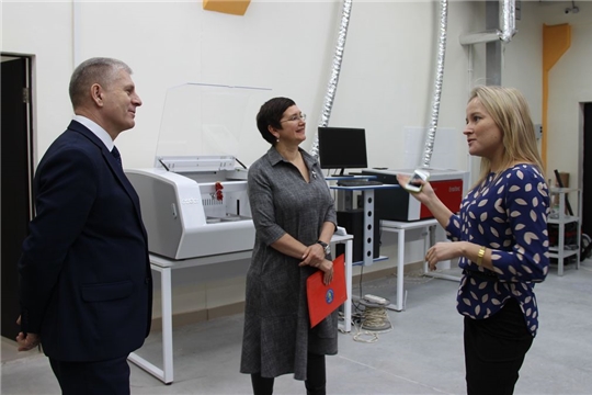 Министр Сергей Кудряшов посетил детский технопарк «Кванториум» г. Новочебоксарск