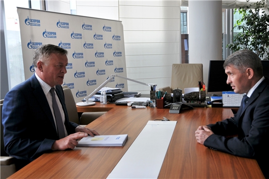 Сергей Густов и Олег Николаев обсудили актуальные вопросы сотрудничества Группы «Газпром межрегионгаз» и Чувашии