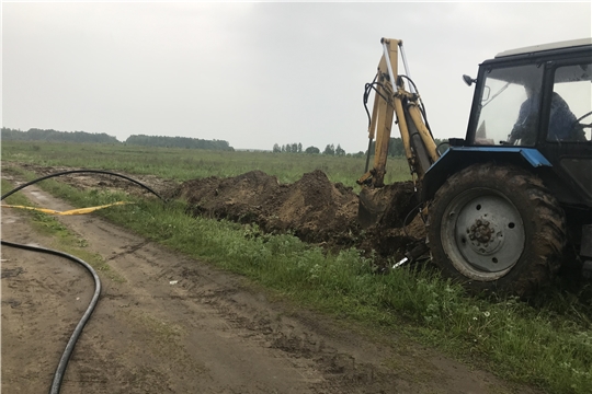 В селе Кудеиха ведется прокладка газопровода