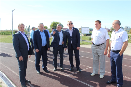 Порецкий район посетил министр физической культуры и спорта Чувашской Республики Василий Петров