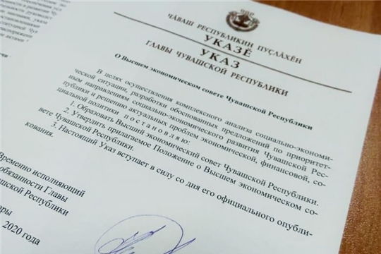 Олег Николаев подписал указ о Высшем экономическом совете Чувашской Республики