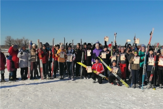 Лыжная гонка на территории Трехбалтаевского сельского поселения