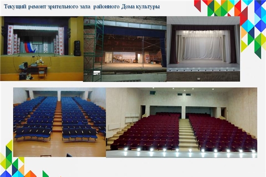 Завершен текущий ремонт зрительного зала Шемуршинского районного Дома культуры